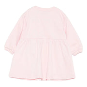 Moschino Baby Teddy Bear Logo Pink Sweat Dress