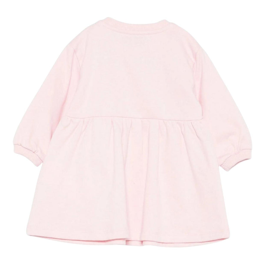 Moschino Baby Teddy Bear Logo Pink Sweat Dress