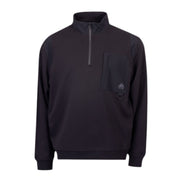 Moose Knuckles Dalon Half Zip Black Sweatshirt