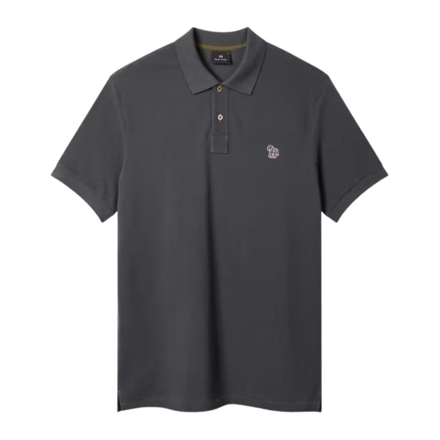 Paul Smith Regular Fit Zebra Logo Charcoal Grey Short Sleeve Polo Shirt