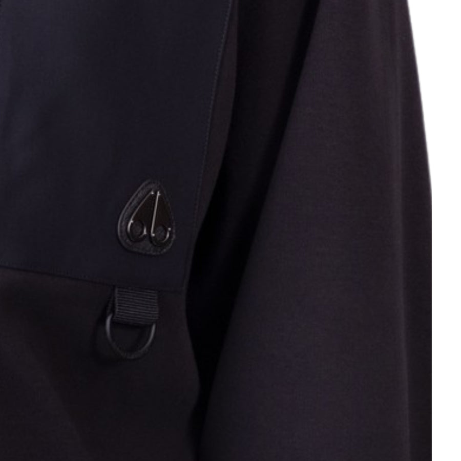 Moose Knuckles Dalon Half Zip Black Sweatshirt
