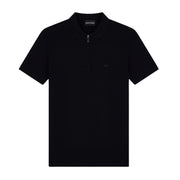 Emporio Armani Micro Eagle Black Polo Shirt