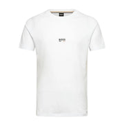 BOSS Slim Fit Printed Logo White T-Shirt
