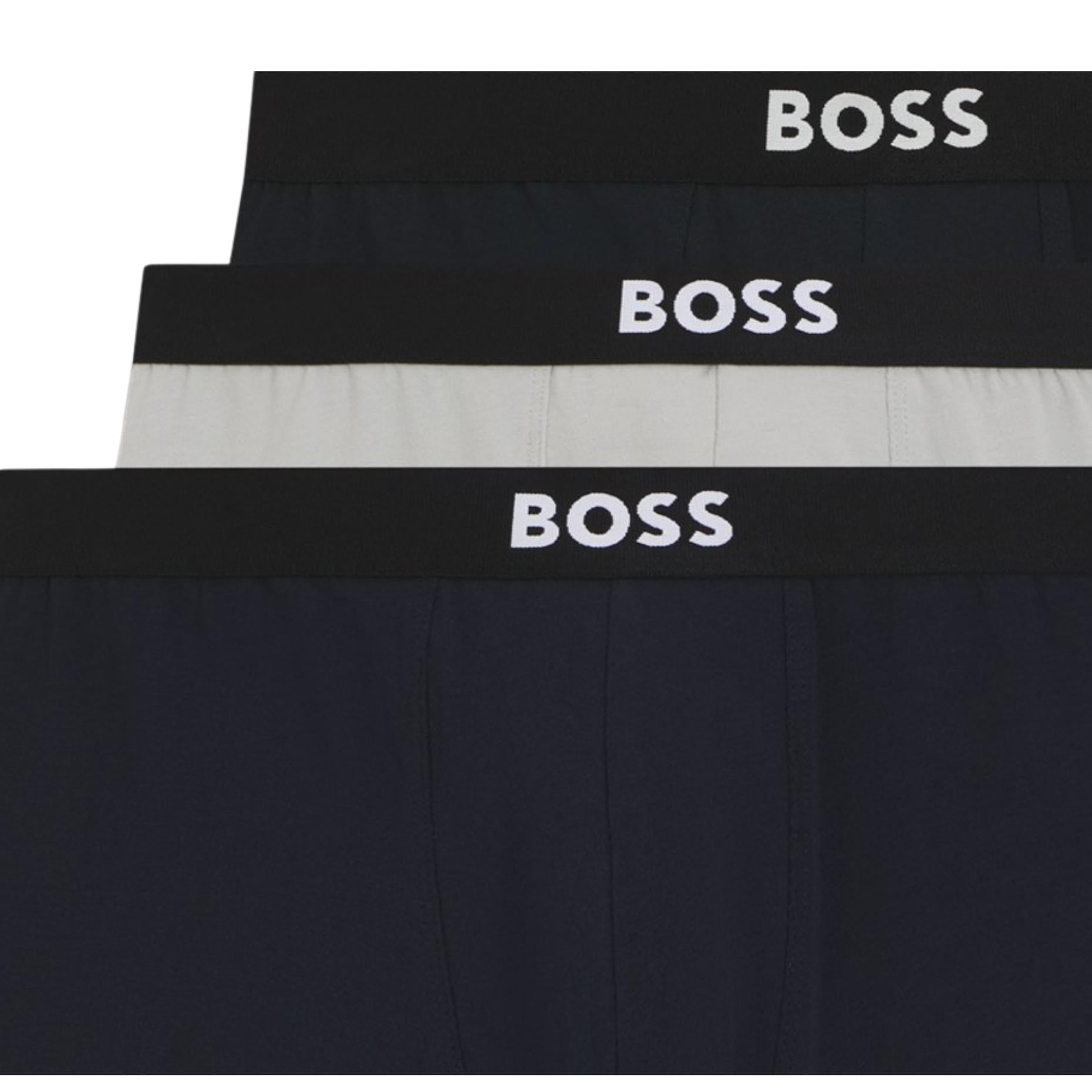 BOSS Contrast Logo Stretch Cotton Three Pack Boxer Brief