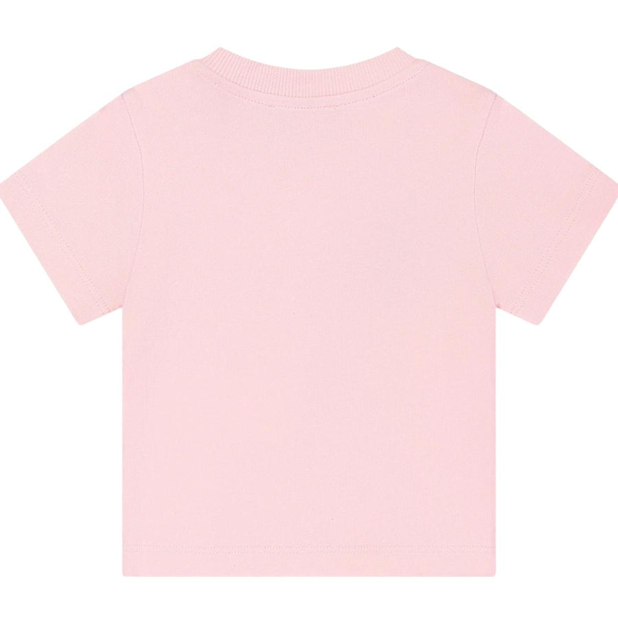Moschino Baby Print Teddy Bear Pink T-Shirt