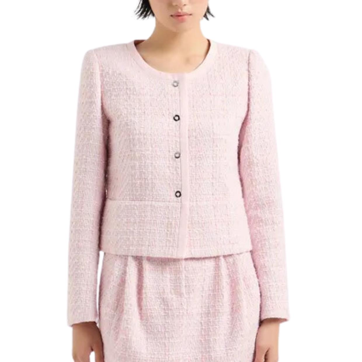 Emporio Armani Lurex Tweed Pink Jacket | Buy Online at Retro Emporio Armani Lurex Tweed Pink Jacket | Buy Online at Retro