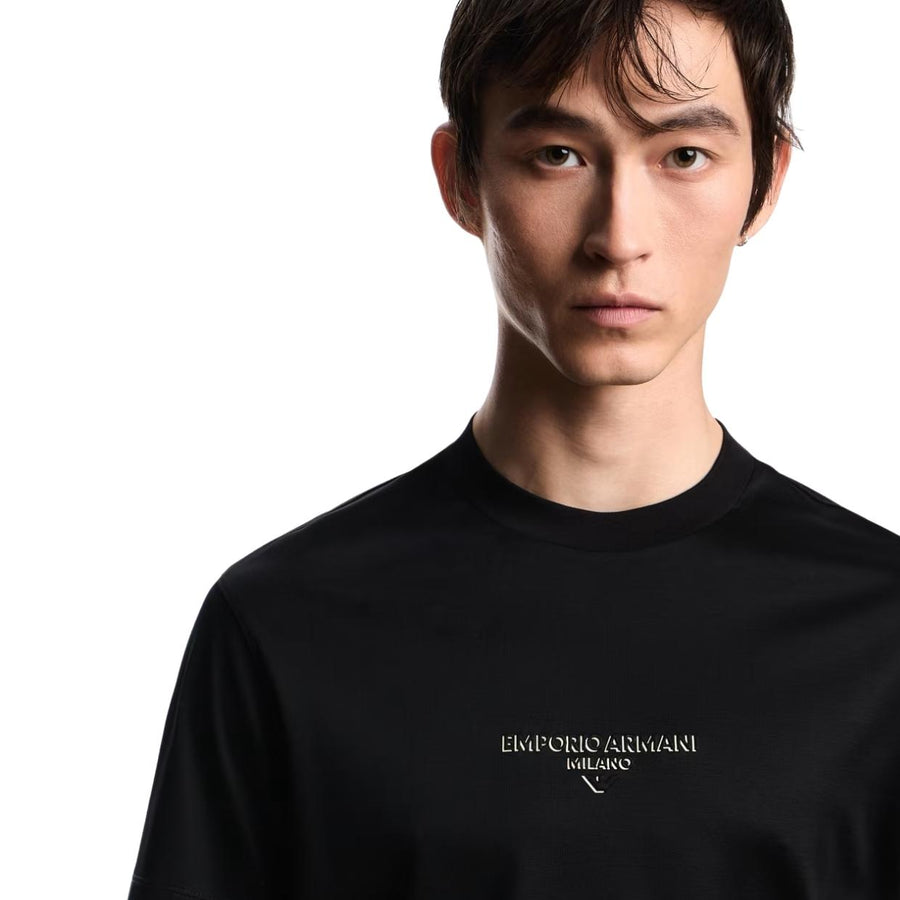 Emporio Armani 3D Effect Logo Black T-Shirt