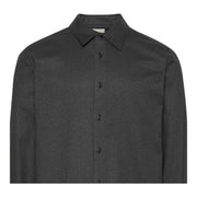 Calvin Klein Melange Flannel Easy Black Shirt