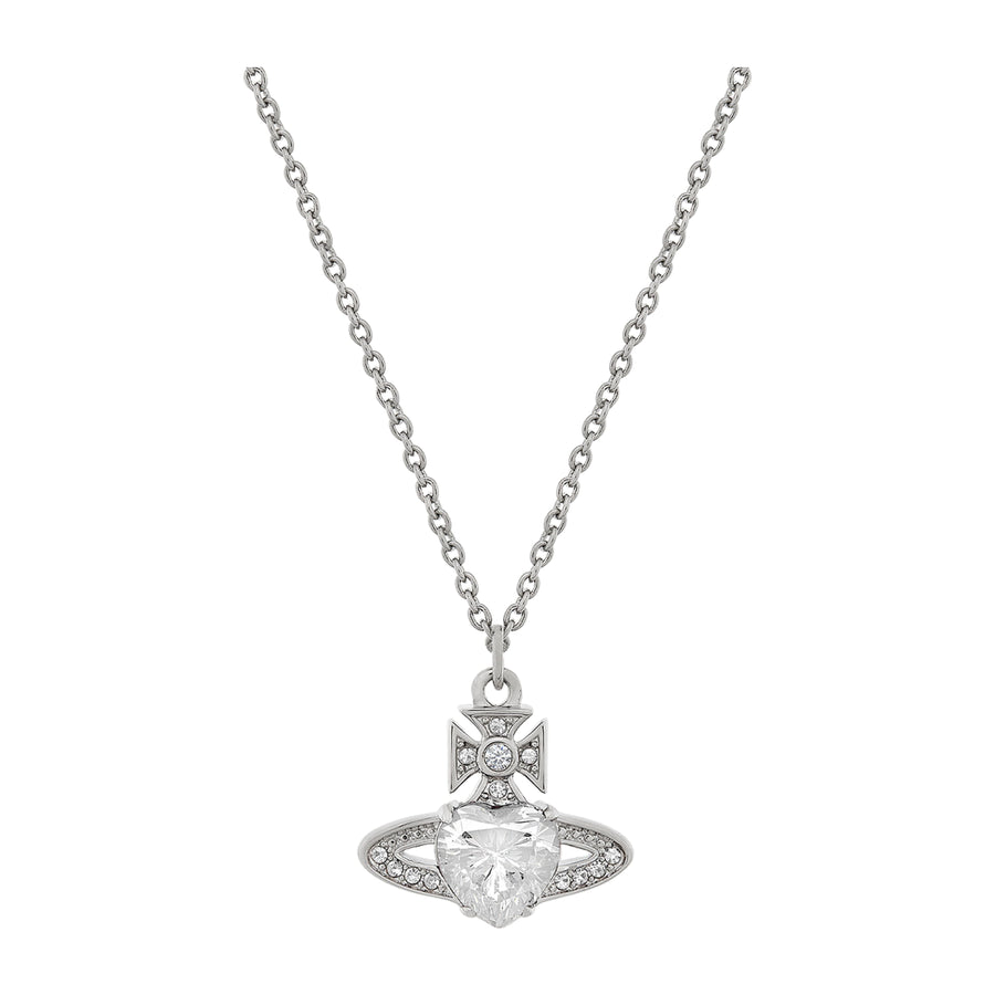Vivienne Westwood Platinum White Ariella Pendant