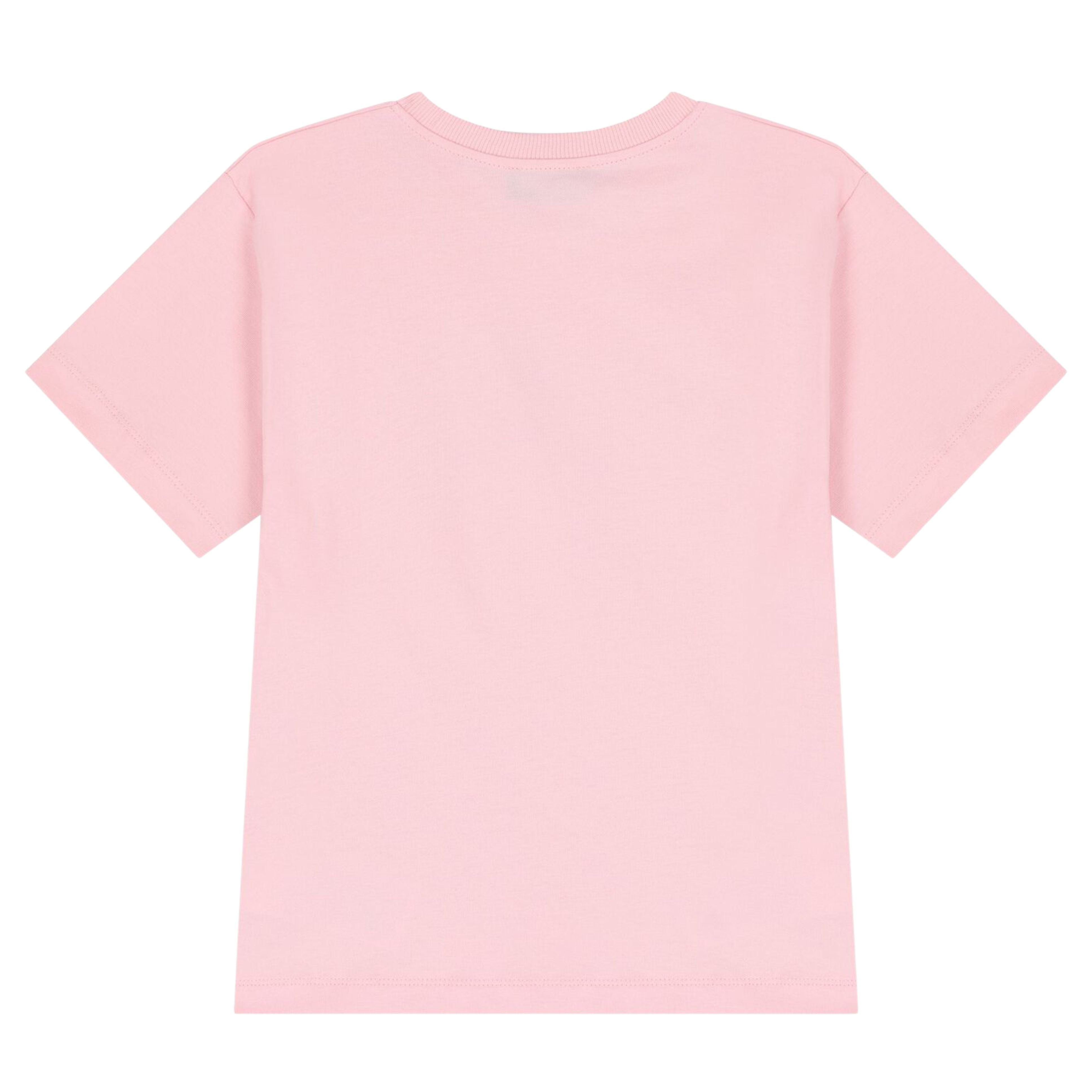Moschino Baby Teddy Bear Cotton Jersey Pink T-Shirt