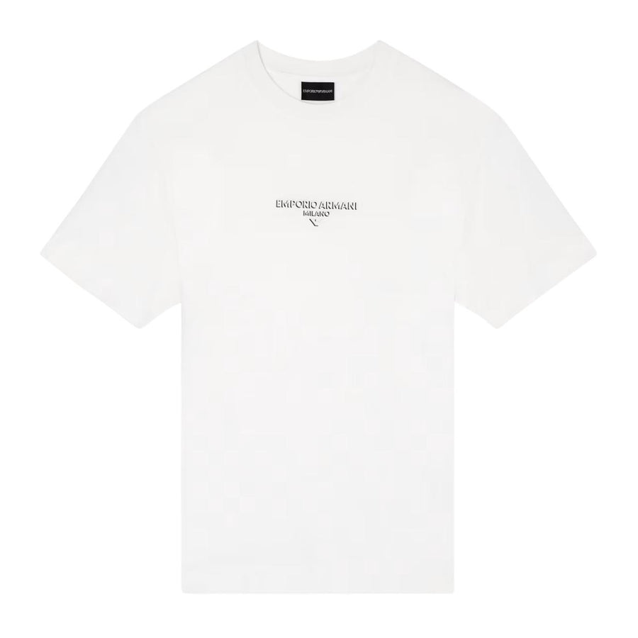 Emporio Armani 3D Effect Logo White T-Shirt