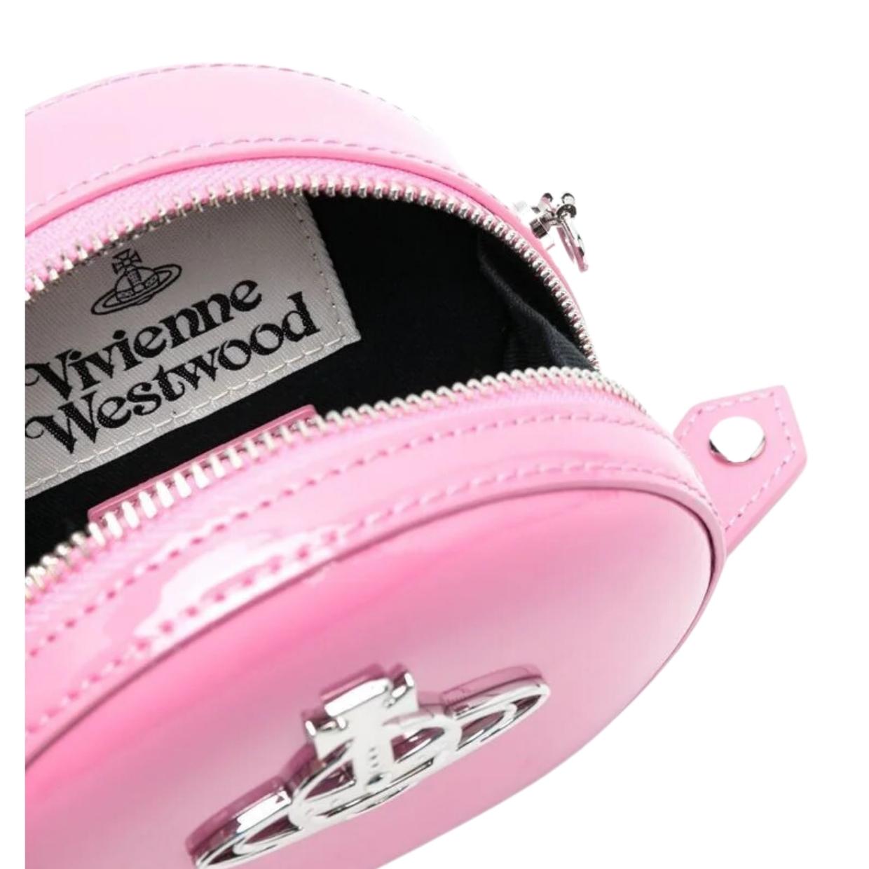 Vivienne Westwood｜ (MINI ROUND CROSSBODY (58020006W L00 Vivienne Westwood Mini Round Nappa Crossbody Bag
