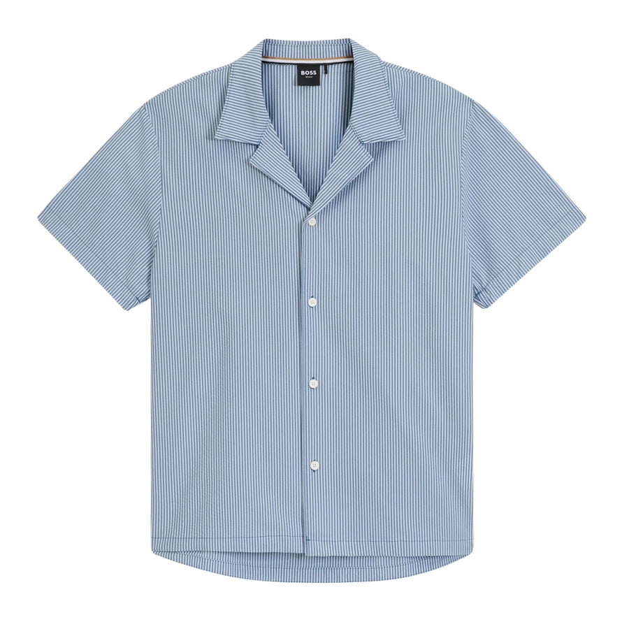 BOSS Regular Fit Light Blue Velvetfish Shirt