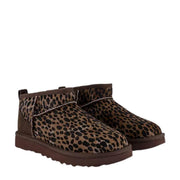 UGG Classic Ultra Mini Leopard Caspian Burnt Cedar Boots