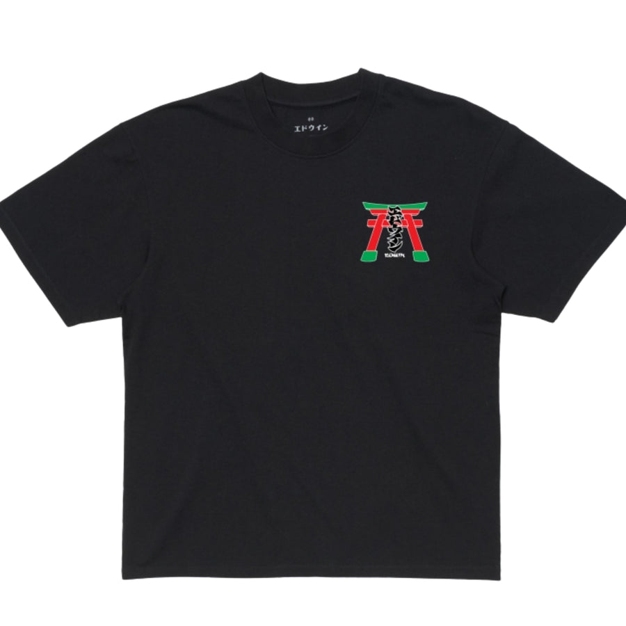 EDWIN Cotton Jersey Torii Black T-Shirt