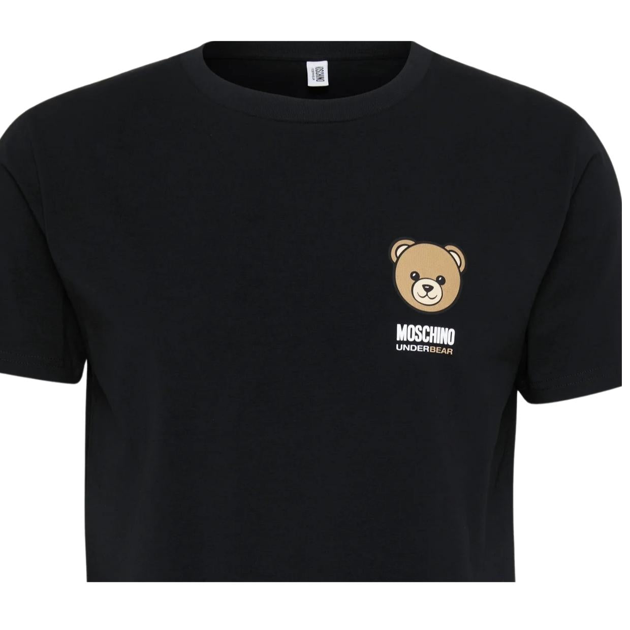 Moschino Underwear Print Bear Logo Black T-Shirt