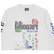 Billionaire Boys Club Printed Yachting White Long Sleeve T-Shirt