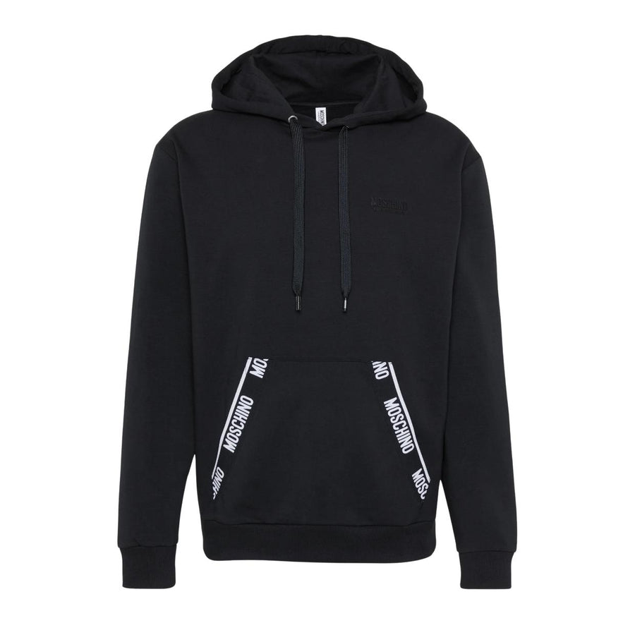 Moschino Underwear Logo Tape Black Hoodie