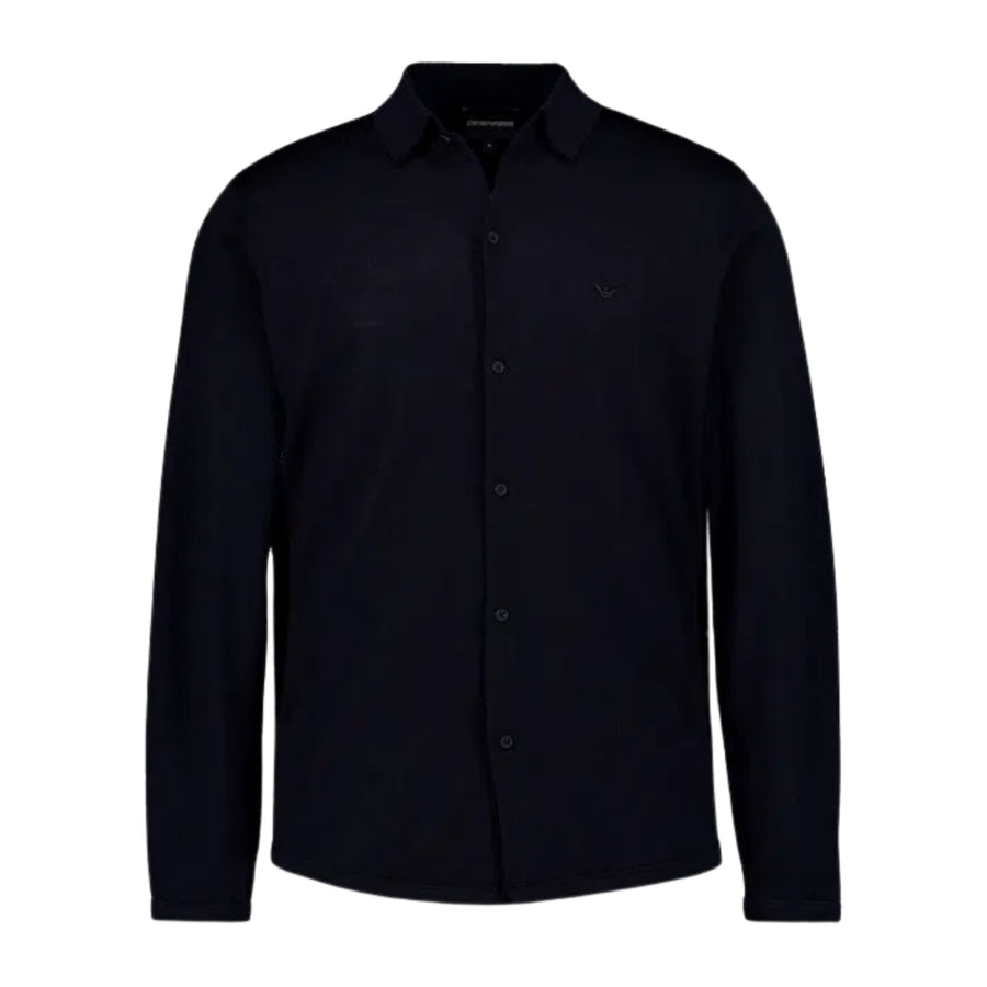 Emporio Armani Eagle Fine Knit Dark Navy Cardigan