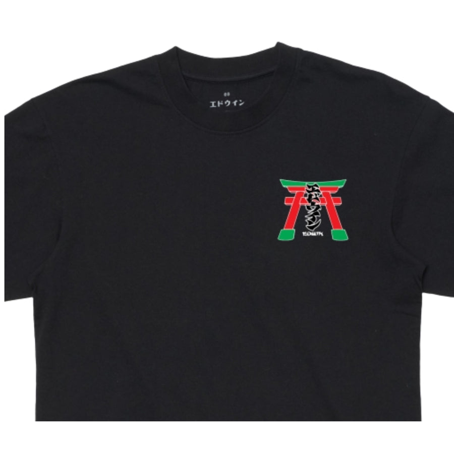 EDWIN Cotton Jersey Torii Black T-Shirt