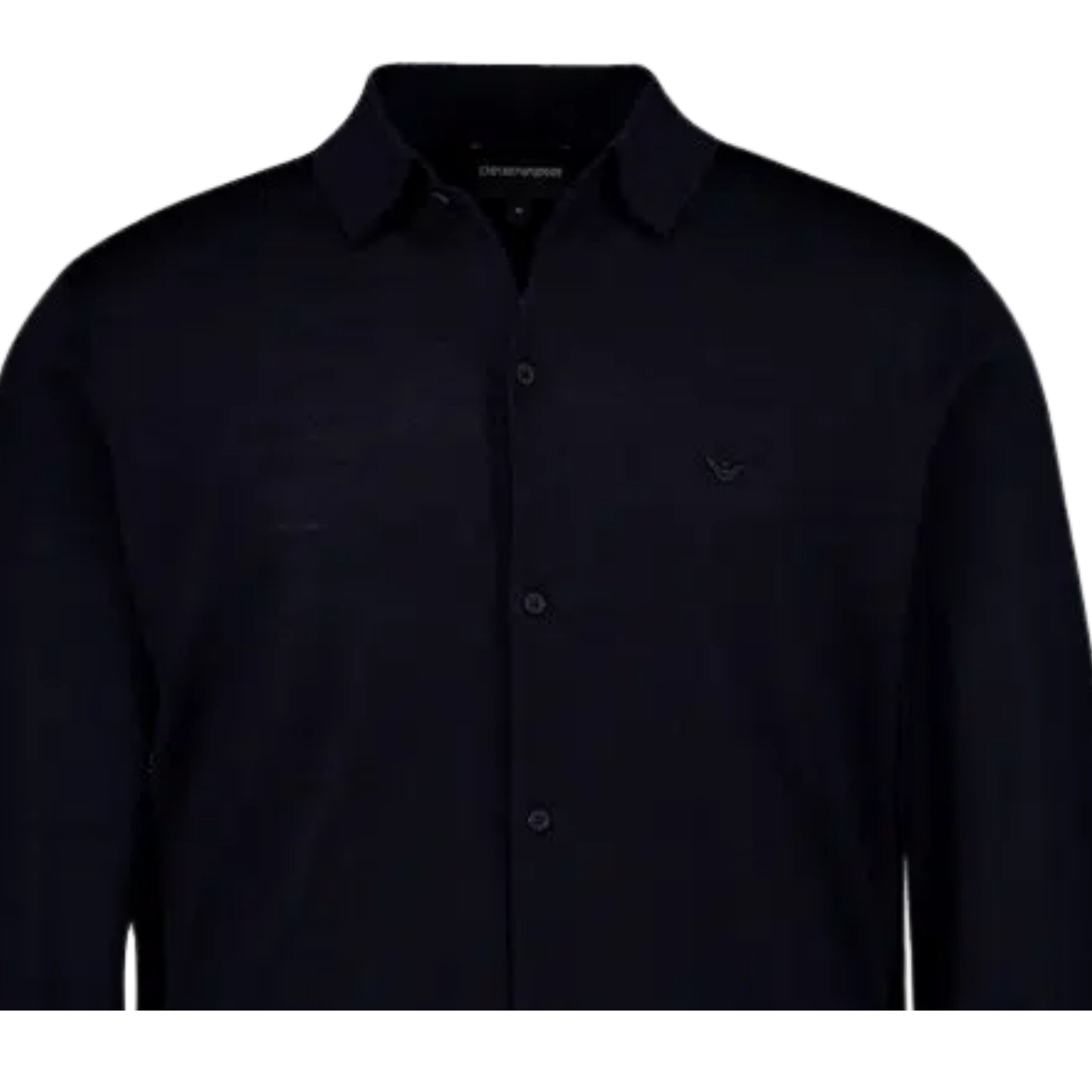 Emporio Armani Eagle Fine Knit Dark Navy Cardigan