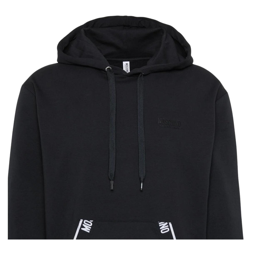 Moschino Underwear Logo Tape Black Hoodie