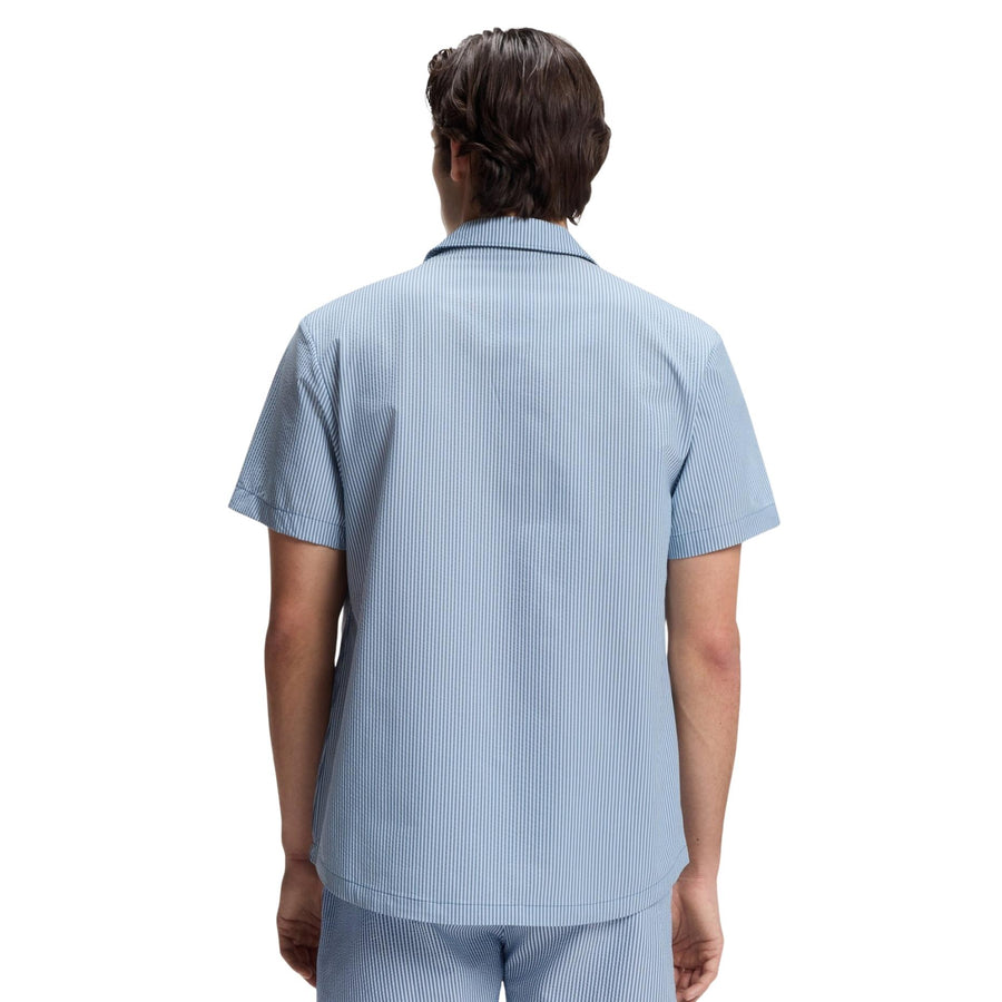 BOSS Regular Fit Light Blue Velvetfish Shirt
