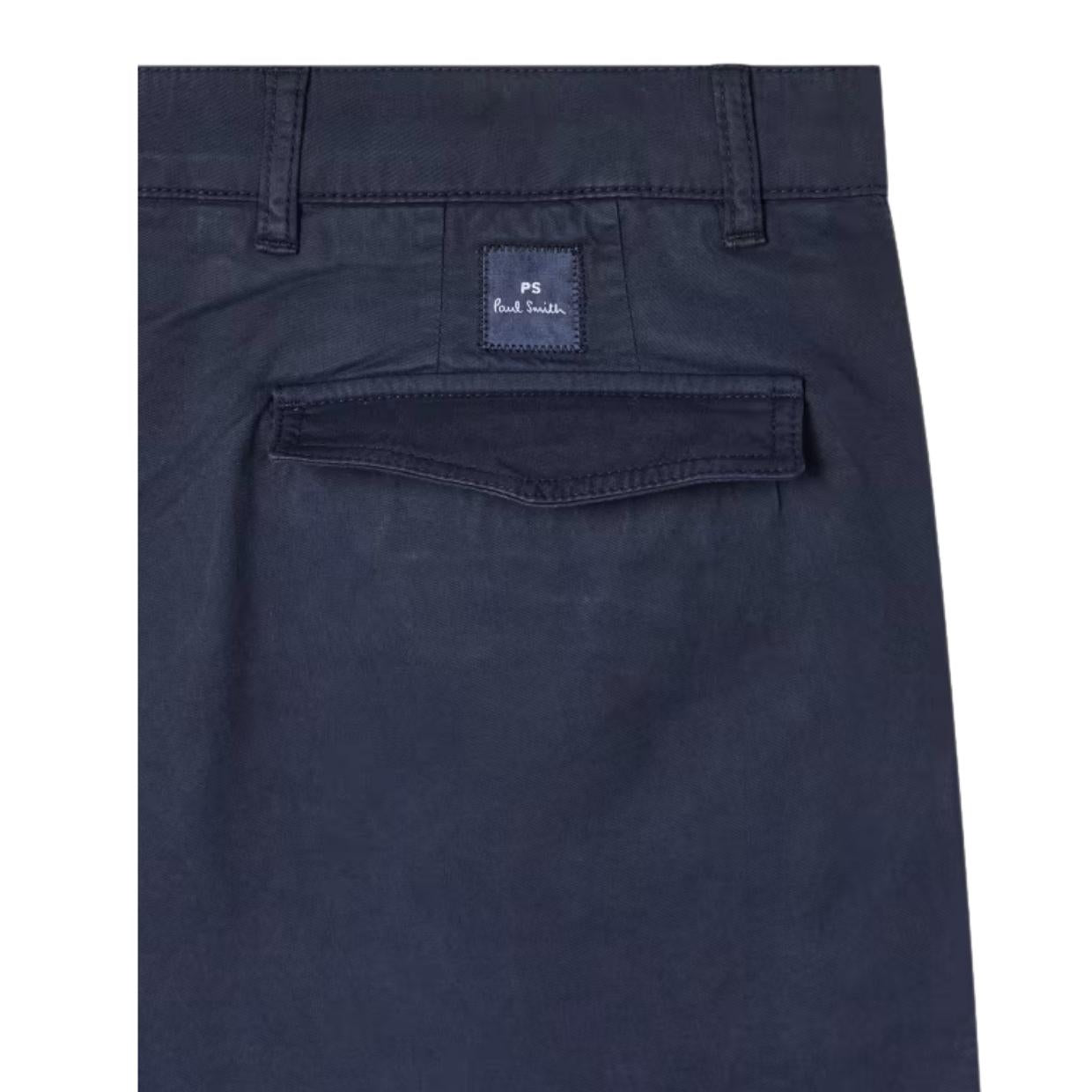 Paul Smith Tapered Fit Stretch Cotton Dark Navy Chinos