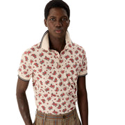 Vivienne Westwood Two Button Floral Rose Polo Shirt
