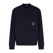 Emporio Armani Logo Patch Dark Navy Sweatshirt