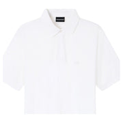 Emporio Armani Micro Eagle White Polo Shirt