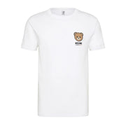 Moschino Underwear Print Bear Logo White T-Shirt