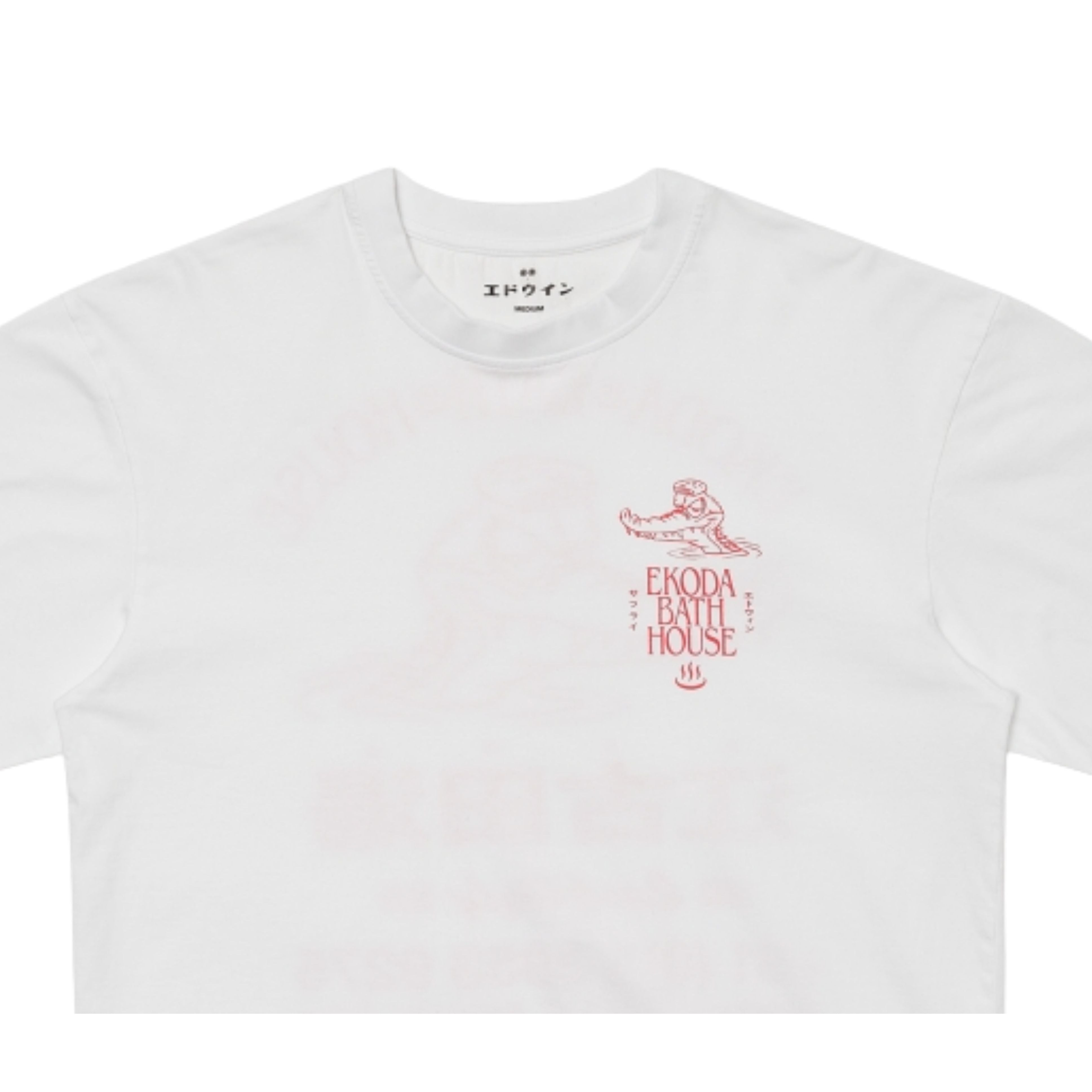 EDWIN Ekoda Bath House White T-Shirt