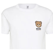 Moschino Underwear Print Bear Logo White T-Shirt