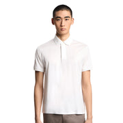Emporio Armani Micro Eagle White Polo Shirt
