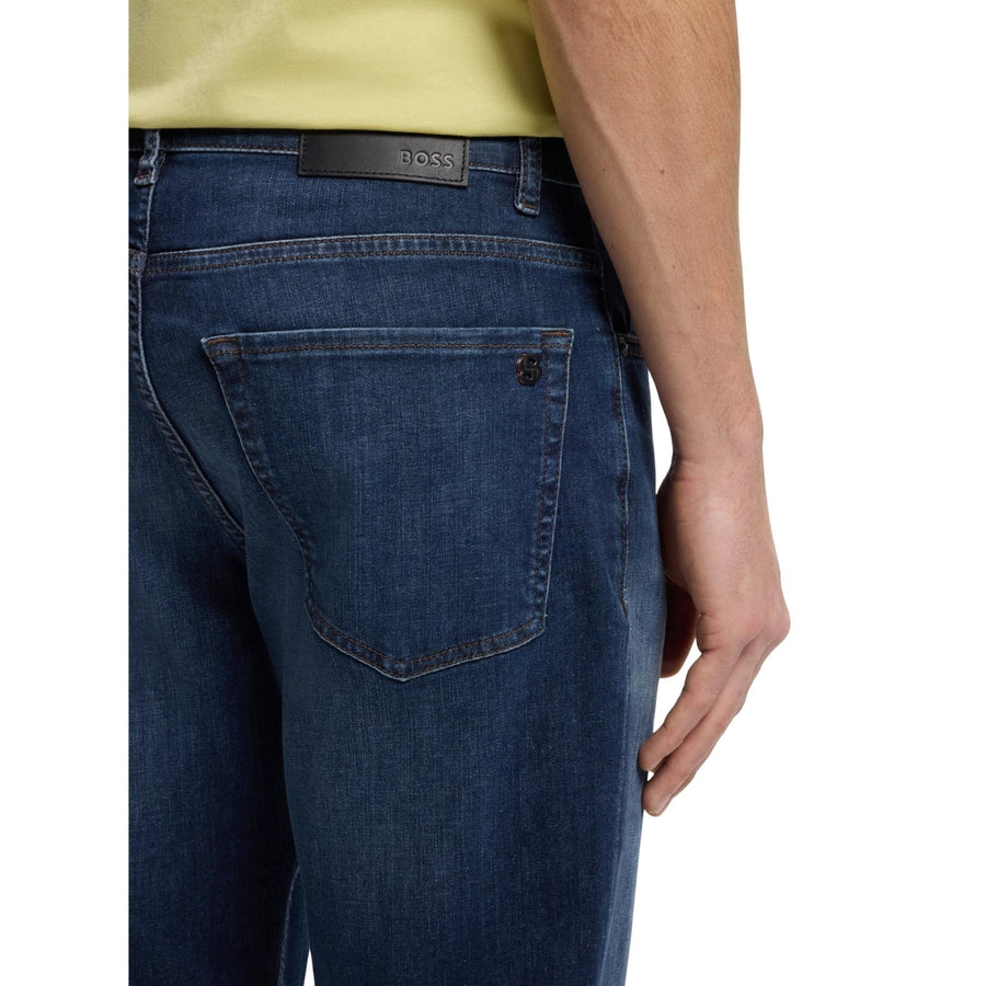 BOSS Re.Maine BO Regular Fit Dark Blue Soft Motion Denim Jeans