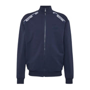 Moschino Underwear Logo Tape Navy Zip Sweatshirt