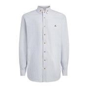 Vivienne Westwood Two Button Krall Ink Stripe Oxford Shirt