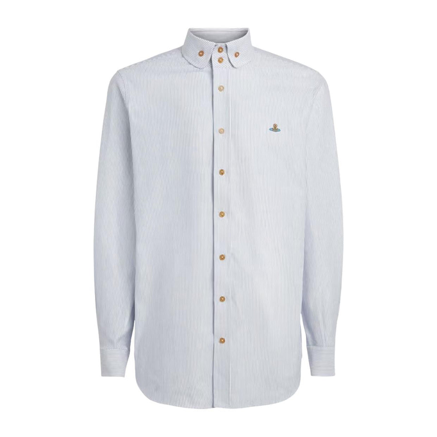 Vivienne Westwood Two Button Krall Ink Stripe Oxford Shirt