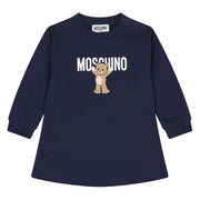 Moschino Baby Teddy Bear Navy Sweat Dress