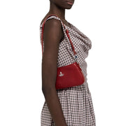 Vivienne Westwood Tasha Mini Croc Red Shoulder Bag