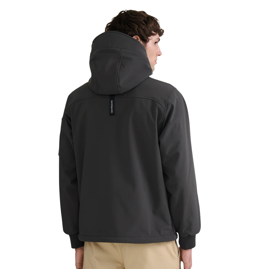 Sandbanks Softshell Hooded Charcoal Grey Jacket