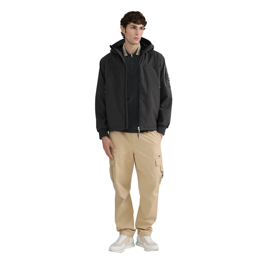 Sandbanks Softshell Hooded Charcoal Grey Jacket