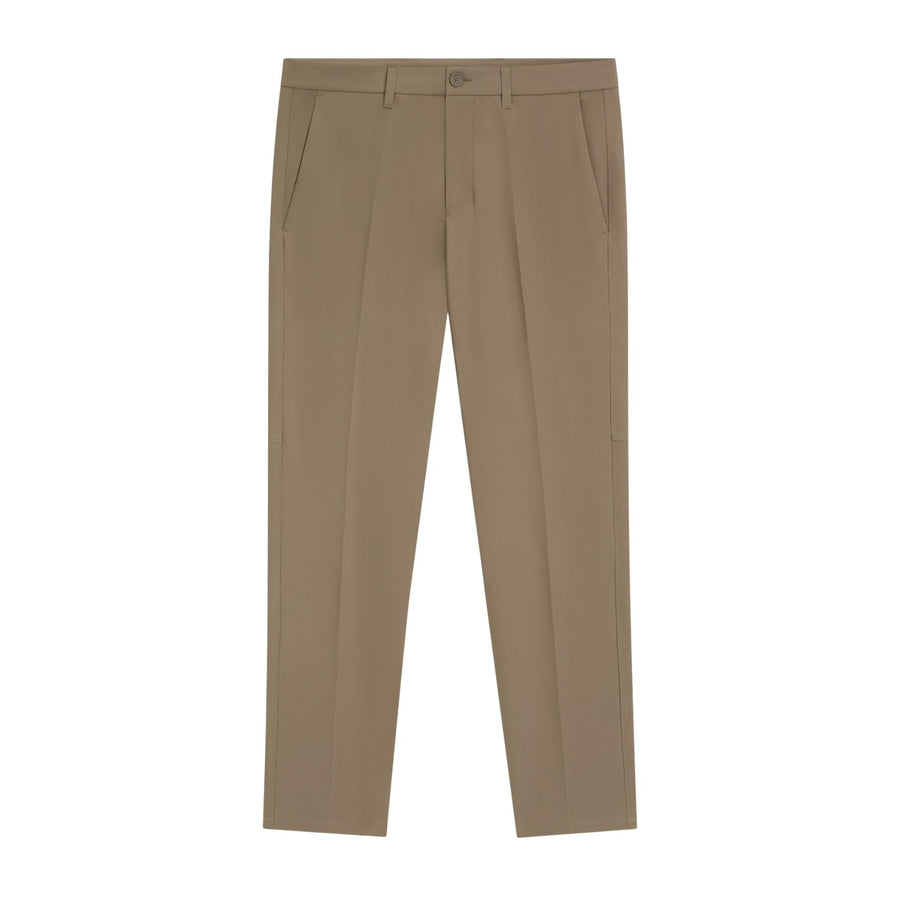 BOSS Slim Fit Stretch Fabric Commuter Beige Trousers