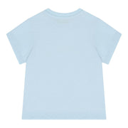 Moschino Baby Print Teddy Bear Sky Blue T-Shirt