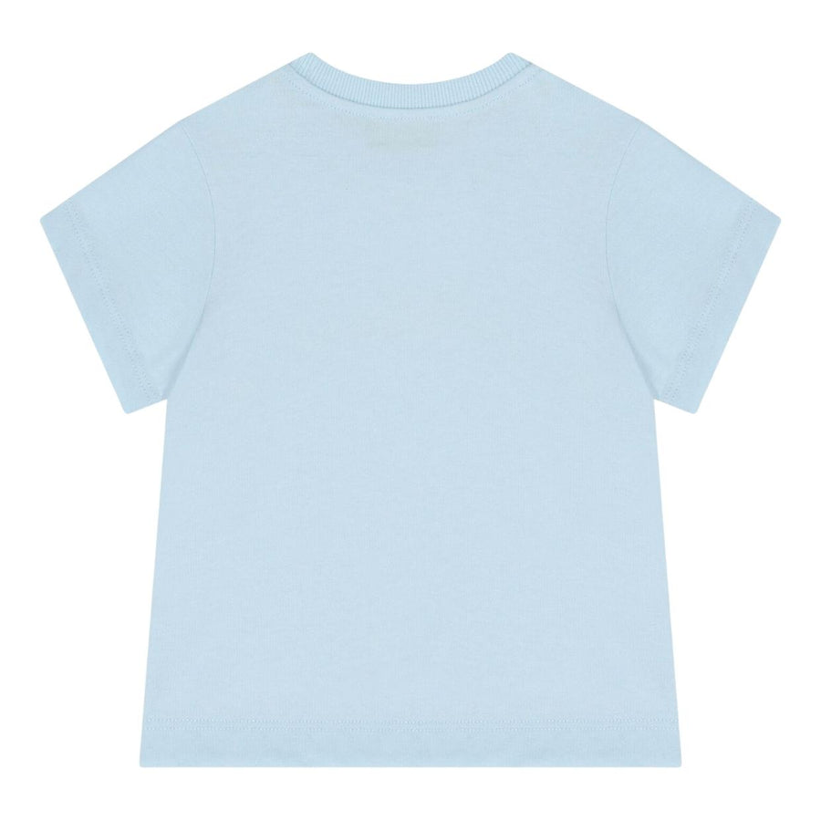 Moschino Baby Print Teddy Bear Sky Blue T-Shirt