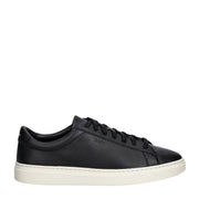 BOSS Kieran Grained-Leather Black Trainers