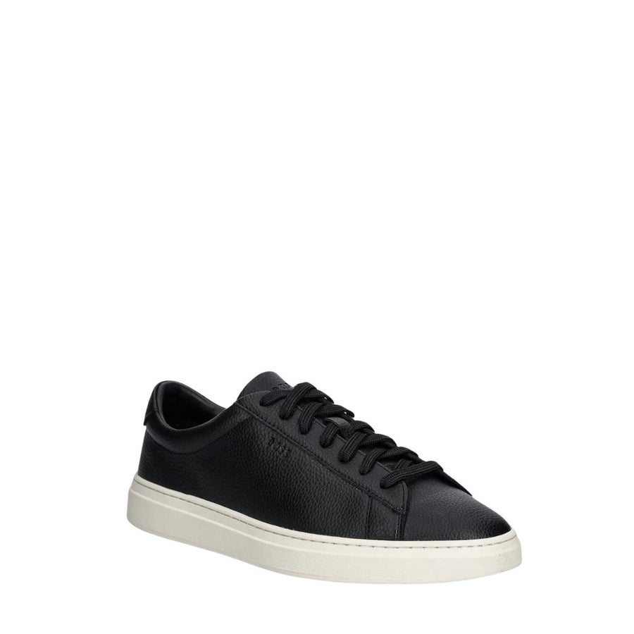 BOSS Kieran Grained-Leather Black Trainers