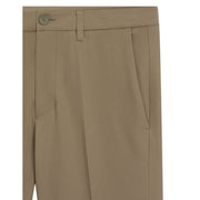 BOSS Slim Fit Stretch Fabric Commuter Beige Trousers