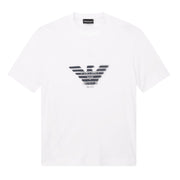 Emporio Armani Graffiti Eagle Logo White T-Shirt